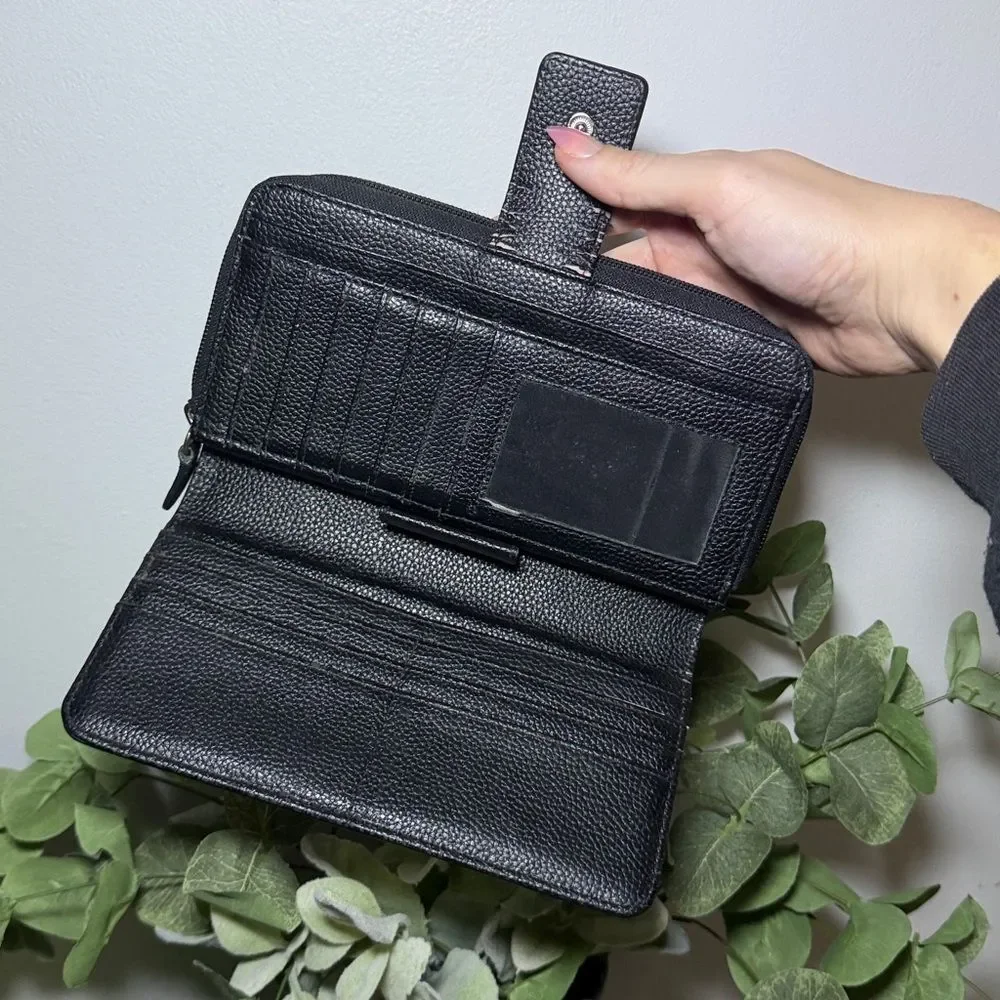 No-brand Women's Black Wallet-purses